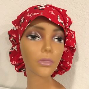 Surgical cap/Nurses Cap/I woof you fabric/Dog